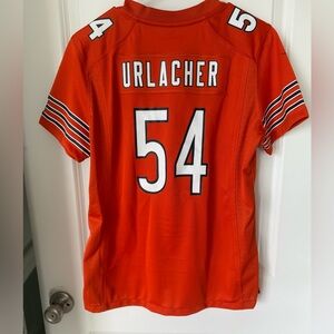 Chicago Bears Brian Urlacher NFL Orange Jersey with White Accents